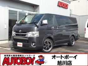 ハイエースバン　2.8 スーパーGL ロング ディーゼルターボ 4WD　リアヒーター&クーラー　プッシュスタート　スマキー　ステアリングスイッチ　オートハイビーム　パノラミックビューモニター　純正ナビ　フルセグTV　ドラレコ　ETC　インナーミラー　横滑り防止　フロントフォグ 2800