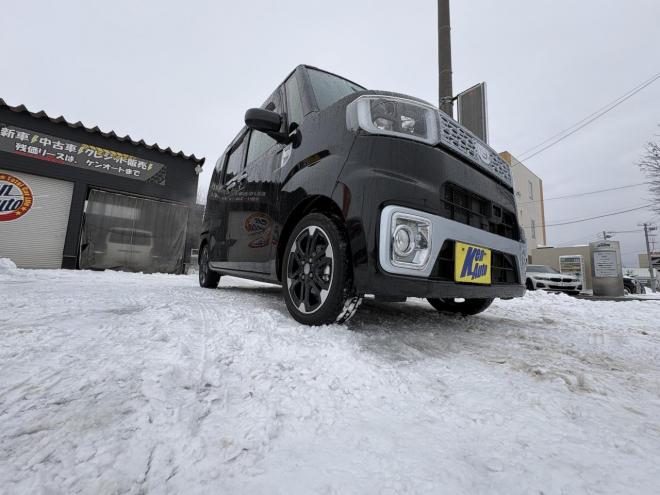 ウェイクWAKE 4WD G-SA TURBO寒冷地仕様　両側パワースライドドア　ブレーキアシスト　VSC　LEDヘッド　エンスタ　ブルートゥースフルセグナビ　シートヒーター　ETC　バイザー　フォグ　スタットレス　　エンジンオイル交換　オイルエレメント交換 4WD 660 5Dr