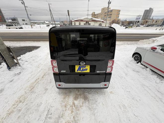 ウェイクWAKE 4WD G-SA TURBO寒冷地仕様　両側パワースライドドア　ブレーキアシスト　VSC　LEDヘッド　エンスタ　ブルートゥースフルセグナビ　シートヒーター　ETC　バイザー　フォグ　スタットレス　　エンジンオイル交換　オイルエレメント交換 4WD 660 5Dr