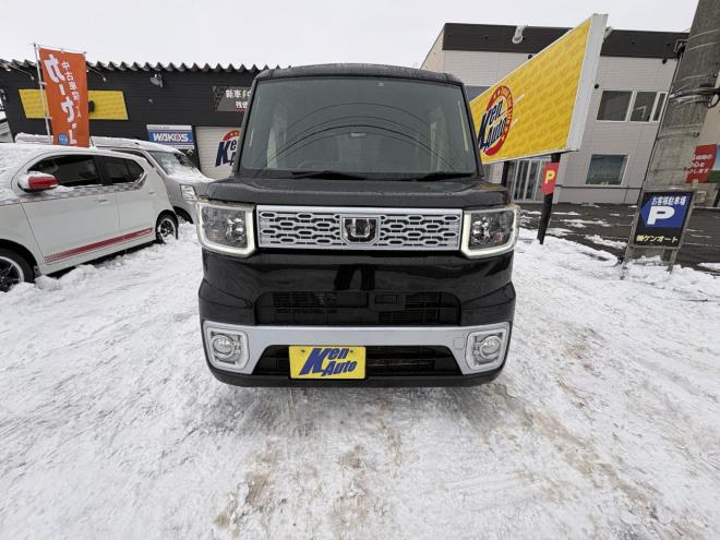 ウェイクWAKE 4WD G-SA TURBO寒冷地仕様　両側パワースライドドア　ブレーキアシスト　VSC　LEDヘッド　エンスタ　ブルートゥースフルセグナビ　シートヒーター　ETC　バイザー　フォグ　スタットレス　　エンジンオイル交換　オイルエレメント交換 4WD 660 5Dr