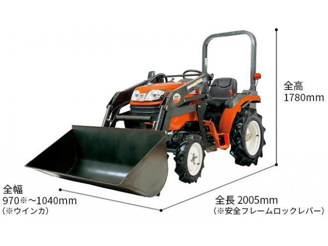 トラクター除排雪可バケツ袖付きクボタJB13エクストラ 4WD 800