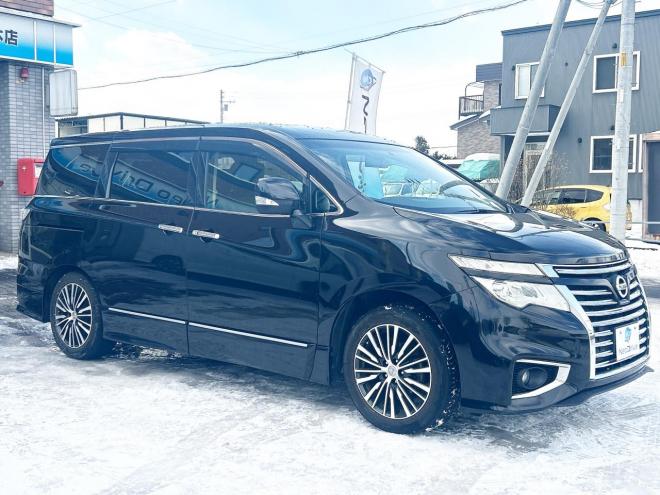 エルグランド2.5 250ハイウェイスター 4WD　 ローンが不安な方＜優遇ローン＞本州仕入　寒冷地仕様　パワースライドドア　純正ナビ 4WD