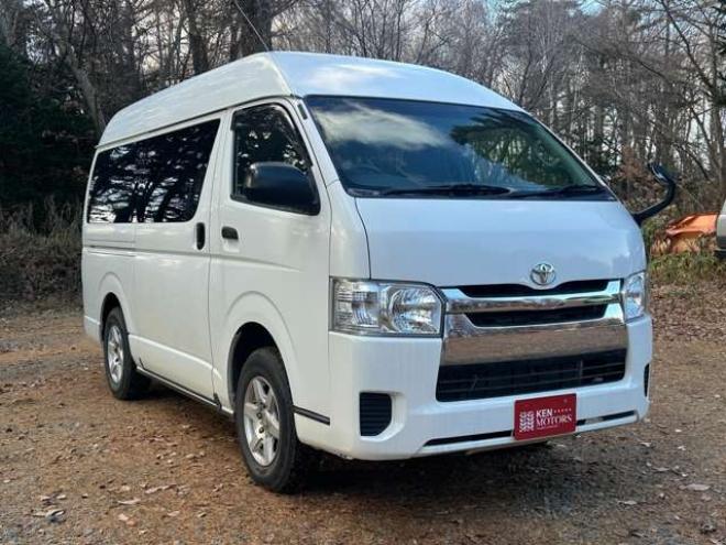 ハイエースバン3.0 DX ロング ハイルーフ GLパッケージ ディーゼルターボ 4WD　純正ナビTV　バックカメラ　寒冷地仕様　キーレス　ETC　ワンオーナー　パワーウィンドウ　パワステ　両側スライドドア 3000