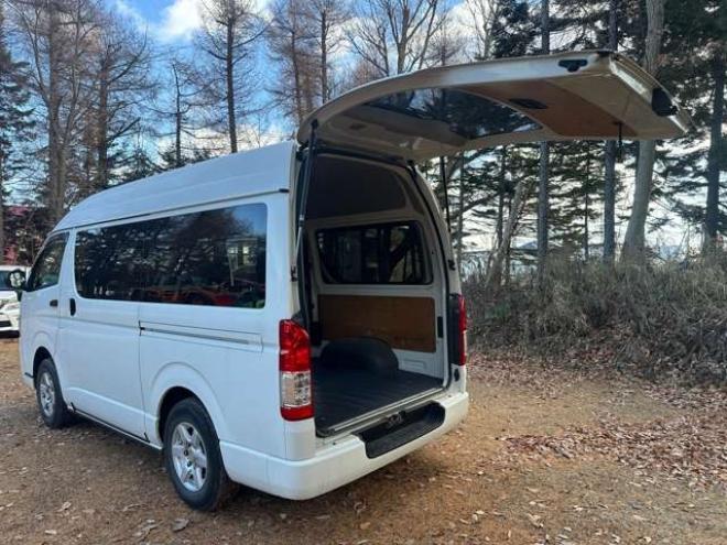 ハイエースバン3.0 DX ロング ハイルーフ GLパッケージ ディーゼルターボ 4WD　純正ナビTV　バックカメラ　寒冷地仕様　キーレス　ETC　ワンオーナー　パワーウィンドウ　パワステ　両側スライドドア 3000