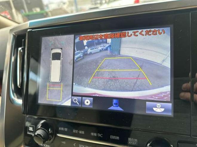 ヴェルファイアハイブリッド 2.5 V E-Four 4WD　社外アルミ　オートミラー　ETC　ドライブレコーダー　ローダウン　ワンオーナー　両側電動スライドドア　パワステ　パワーウィンドウ　ベージュ革シート　純正ナビ　バックカメラ　ABS　キーレスエントリー 2500