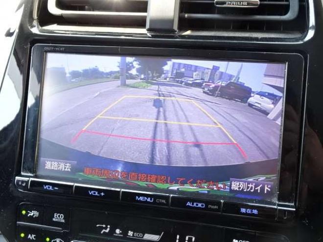 プリウス1.8 A プレミアム E-Four 4WD　本州車 ハイブリットシステム2年保証/走行距離無制限　 4WD　TRDエアロ　ブラインドスポットモニター　純正ナビ　地デジ　バックカメラ　18インチアルミ　本革シート　ヘッドアップディスプレイ　AC100V 1800