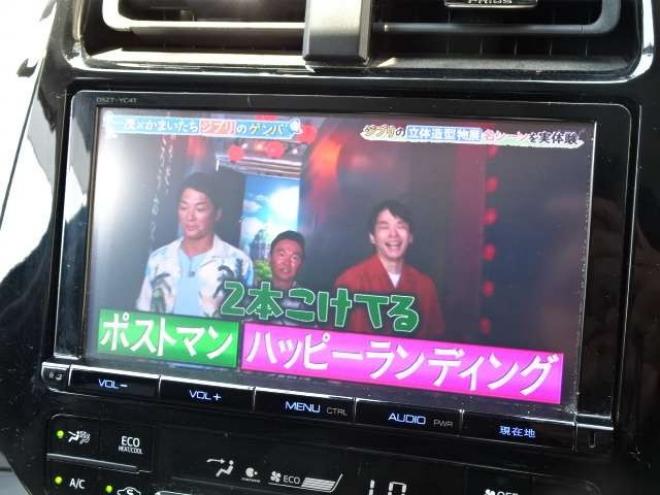 プリウス1.8 A プレミアム E-Four 4WD　本州車 ハイブリットシステム2年保証/走行距離無制限　 4WD　TRDエアロ　ブラインドスポットモニター　純正ナビ　地デジ　バックカメラ　18インチアルミ　本革シート　ヘッドアップディスプレイ　AC100V 1800