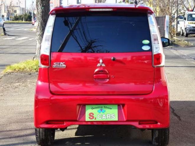 eKカスタムT セーフティパッケージ 4WD　保証1年/走行距離無制限　4WD　衝突軽減ブレーキシステム　純正ナビ　地デジ　バックカメラ　社外エンジンスターター　シートヒーター　社外15インチアルミ　純正HID　ウインカーミラー　横滑り防止　寒冷地仕様 660