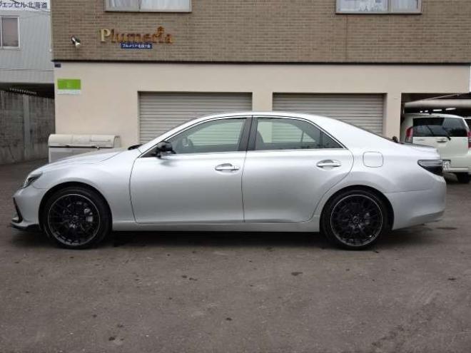 マークX2.5 250G Four 4WD　本州車　保証1年　4WD　ワンオーナー　エスカーズカスタム　フロントリップ　リヤディフューザー　プレシャス/HM-1　19インチアルミ　純正ナビ　ワンセグTV　ドライブレコーダーLDA　ETC　クルーズコントロール 2500