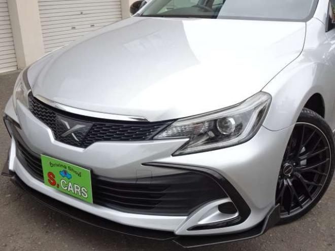 マークX2.5 250G Four 4WD　本州車　保証1年　4WD　ワンオーナー　エスカーズカスタム　フロントリップ　リヤディフューザー　プレシャス/HM-1　19インチアルミ　純正ナビ　ワンセグTV　ドライブレコーダーLDA　ETC　クルーズコントロール 2500