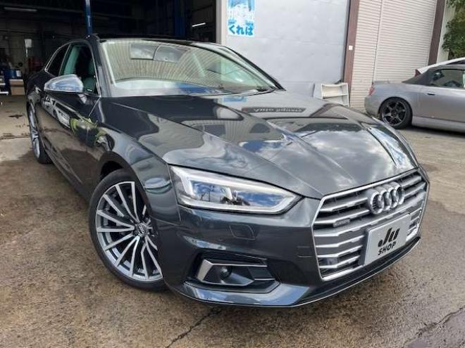 アウディA5 2.0 TFSI クワトロ スポーツ 4WD　ガラスルーフ・グレーレザー・バーチャルコックピット・純正ナビ・地デジ・純正19AW・マトリクスヘッドライト・法定12ヵ月点検整備付 正規輸入車 2000