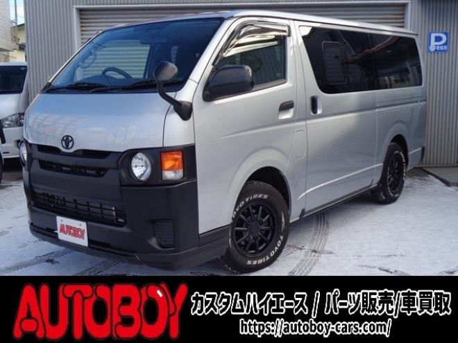 ハイエースバン2.8 DX ロング ディーゼルターボ 4WD　寒冷地仕様　415COBRA　丸目ヘッドライトキット　サファイアフロントリップスポイラー　ENCB16インチアルミ　トーヨーオープンカントリー　リアヒーター　リアエアコン 2800
