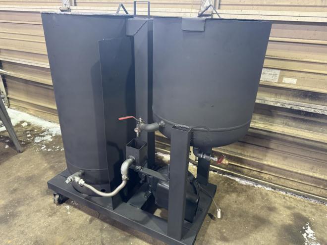 ヒーター大型廃油ストーブ 30坪程度に 超高火力！