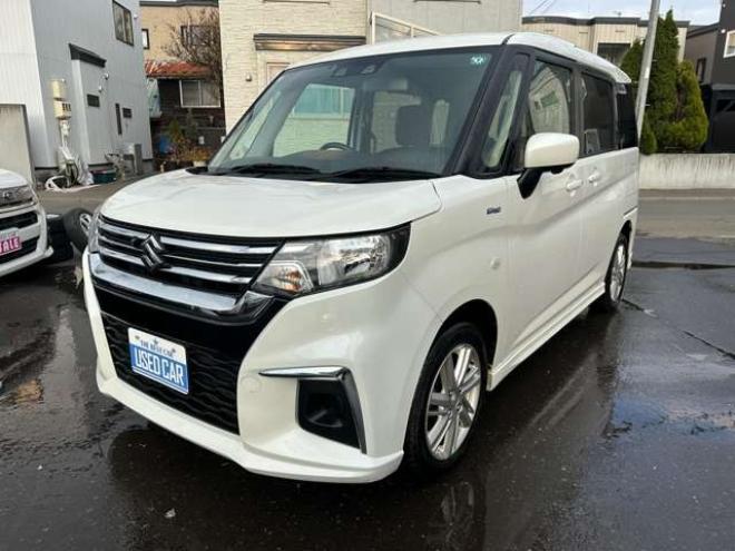 ソリオ1.2 ハイブリッド MX 4WD　ナビ　全方位モニター　片側パワースライドドア　スズキセーフティーサポート　プッシュスタート　アダクティブレーダークルーズコントロール　ETC　レーンキープアシスト　アイドリングストップ　コーナーセンサー 1200