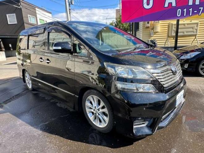 ヴェルファイア2.4 Z プラチナセレクション 4WD　両側パワースライドドア　パワーバックドア　スマートキーETC　ナビ　Bluetooth　地デジ　純正18インチアルミホイール夏　横滑り防止装置　コーナーセンサー　プッシュスタート 2400