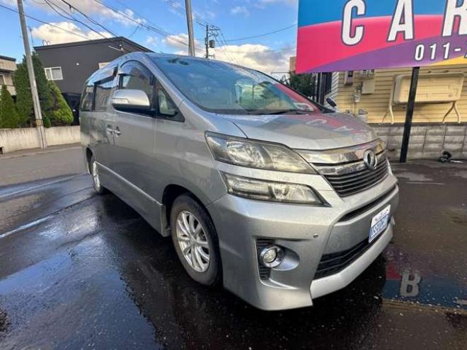 ヴェルファイア2.4 Z 4WD　両側パワースライドドア　寒冷地仕様　社外ナビ　ワンセグTV ETC　横滑り防止装置　コーナーセンサー　プッシュスタート　パワーバックドア　純正18インチアルミホイール夏　社外アルミホイール冬　バックカメラ 2400