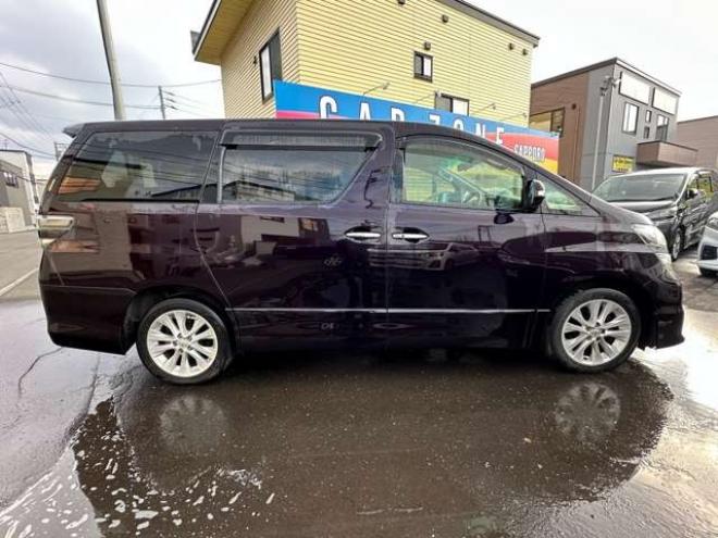 ヴェルファイア2.4 Z 4WD　片側パワースライドドア　寒冷地仕様　地デジ　Bluetooth　プッシュスタート　ETC　純正アルイホイール　社外アルミホイール冬　バックモニター　横滑り防止装置　コーナセンサー　インテリキー 2400