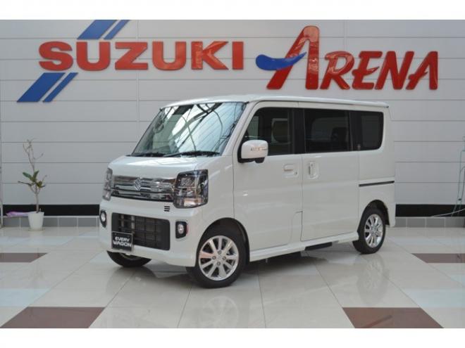 エブリィワゴン PZターボスペシャル 4WD　ワンオーナー車4WDターボセーフティサポート搭載アイドリングストップ横滑り防止装置7インチワイドナビTVバックカメラ両側オートスライドドアオートステップリアパーキングセンサーハイビームアシストLED 660