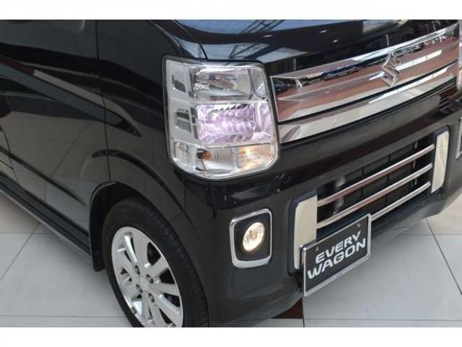 エブリィワゴン PZターボスペシャル ハイルーフ 4WD　ワンオーナー車ハイルーフ4WDターボセーフティサポート搭載アイドリングストップストップ両側オートスライドドア&オートステップ7インチワイドナビTVバックカメラETCドライブレコーダーLEDライト 660