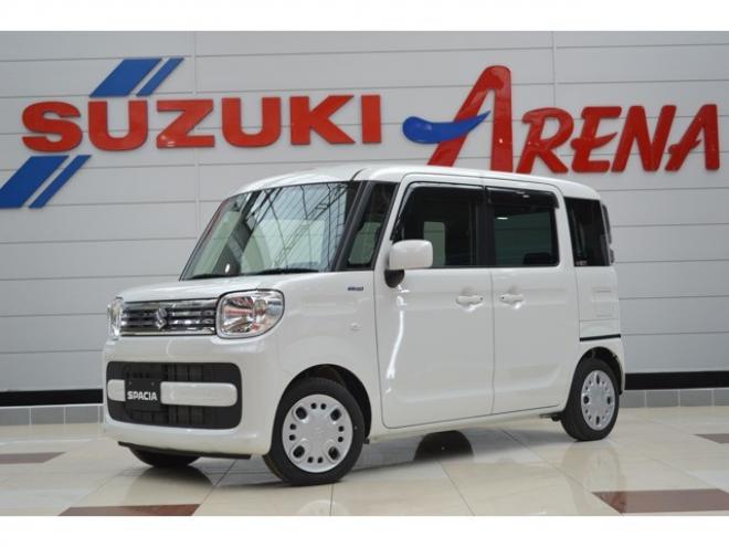 スペーシアハイブリッド X 4WD　レンタアップ車ハイブリッド4WDセーフティサポート搭載デュアルカメラブレーキサポート後退時ブレーキサポート両側オートスライドドア7インチワイドナビTVバックカメラETCハイビームアシスト 660