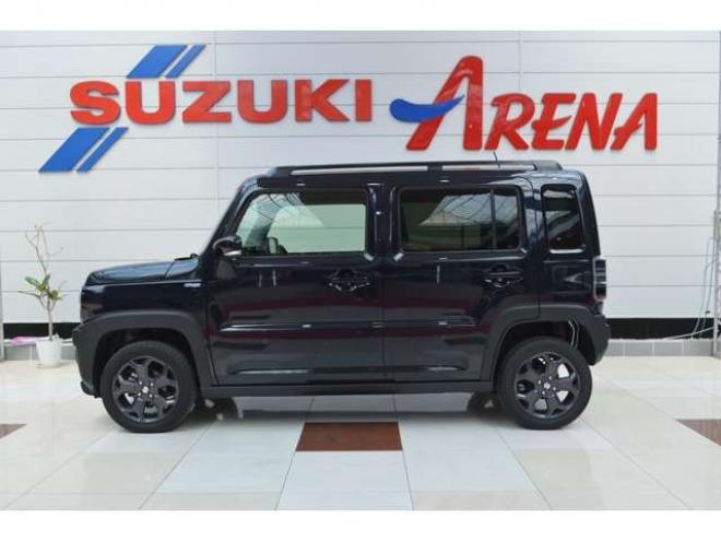 ハスラータフワイルド 4WD　ワンオーナー特別仕様車ハイブリッド4WDセーフティサポート搭載アイドリングストップデュアルカメラブレーキサポート後退時ブレーキサポート横滑り防止装置ハイビームアシストLEDアダプティブクルーズコントロール 660
