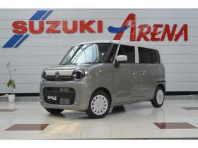 ワゴンRスマイル　ハイブリッド X 4WD　クリームコーデセーフティサポートスズキコネクト対応9インチ全方位ナビLEDハイブリット4WDセーフティサポート搭載アイドリングストップハイビームアシストLEDライト両側オートスライドドアパーキングセンサー 登録済未使用車 660