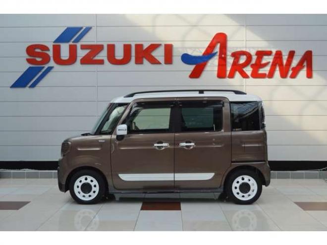 スペーシアギア マイ スタイル 4WD　ワンオーナー車ハイブリッド4WDセーフティサポート搭載アダプティブクルーズコントロール両側オートスライドドア7インチワイドナビTVバックカメラETCハイビームアシストLEDドラレコ 660