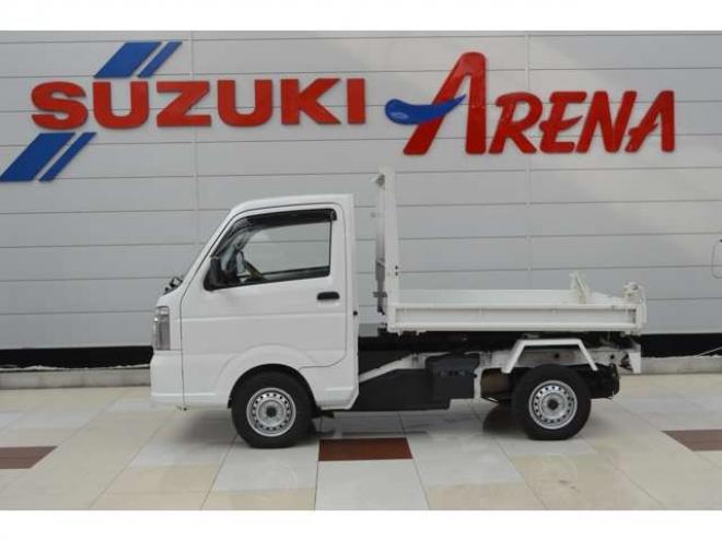 キャリー浅底ダンプ 1方開 4WD　浅底ダンプワンオーナー車5速マニュアルセーフティサポート搭載デュアルセンサーブレーキサポート誤発信抑制機能横滑り防止装置キーレスエントリー電動油圧式ダンプ 660