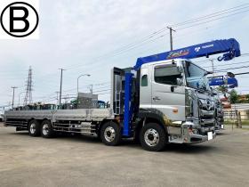 プロフィア　未使用　4段ラジコンクレーン車　セルフローダー　重機運搬車ウインチ付　大型トラック　nsl