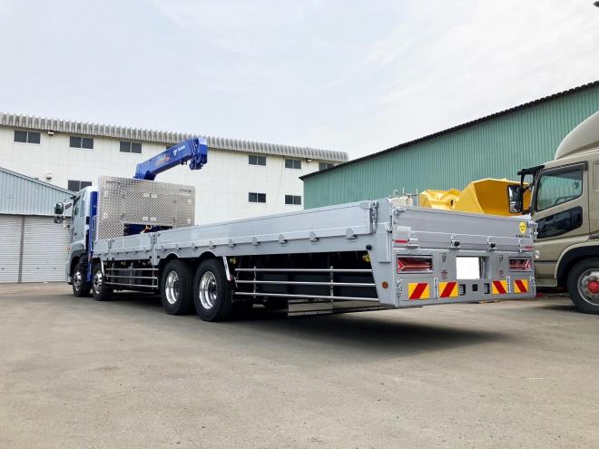 プロフィア未使用　4段ラジコンクレーン車　セルフローダー　重機運搬車ウインチ付　大型トラック　nsl