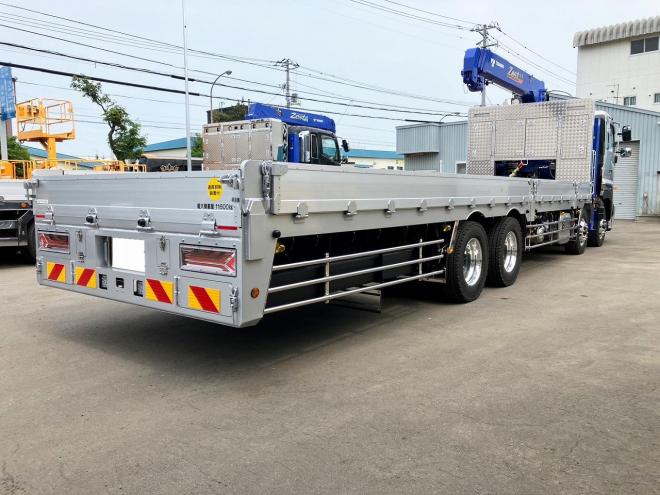 プロフィア未使用　4段ラジコンクレーン車　セルフローダー　重機運搬車ウインチ付　大型トラック　nsl