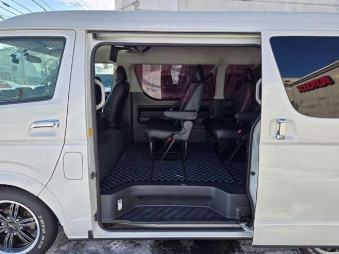 ハイエース2.7 GL ロング ミドルルーフ 4WD　寒冷地仕様　パワスラ　リアヒーター&クーラー　キーレス　アルパイン8インチメモリナビ　フルセグTV　Bluetooth　CD/DVD　フリップダウンモニター　バックカメラ　ドライブレコーダー　ETC　エンジンスターター 2700