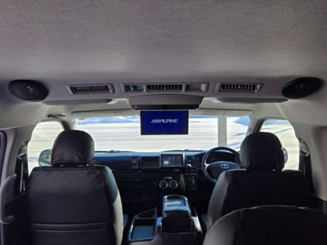 ハイエース2.7 GL ロング ミドルルーフ 4WD　寒冷地仕様　パワスラ　リアヒーター&クーラー　キーレス　アルパイン8インチメモリナビ　フルセグTV　Bluetooth　CD/DVD　フリップダウンモニター　バックカメラ　ドライブレコーダー　ETC　エンジンスターター 2700