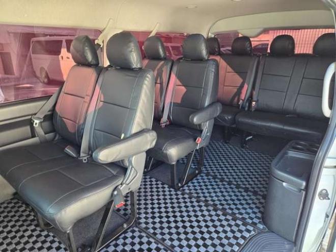 ハイエース2.7 GL ロング ミドルルーフ 4WD　寒冷地仕様　パワスラ　リアヒーター&クーラー　キーレス　アルパイン8インチメモリナビ　フルセグTV　Bluetooth　CD/DVD　フリップダウンモニター　バックカメラ　ドライブレコーダー　ETC　エンジンスターター 2700