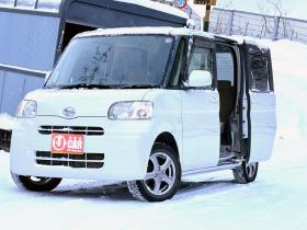 タント　X 4WD タイミングチェーン　楽ナビ　テレビ　スマートキー　ABS 片側スライドドア 4WD 660 5Dr