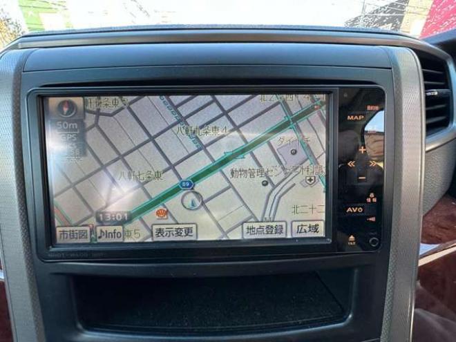 ヴェルファイア2.4 Z プラチナセレクションII 4WD　HDDナビ　ワンセグ　両側パワースライドドア　パワーバックドア　コーナーセンサー　横滑り防止装置　ビルトインETC 社外アルミホイール夏　バックモニター　社外エンジンスターター　プッシュスタート 2400