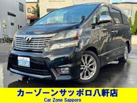 ヴェルファイア　2.4 Z プラチナセレクションII タイプゴールド 4WD　両側パワースライドドア　ナビ　ワンセグ　プッシュスタート　横滑り防止装置　コーナーセンサー　パワーバックドア　純正18インチアルミホイール夏　社外アルミホイール冬　バックモニター 2400