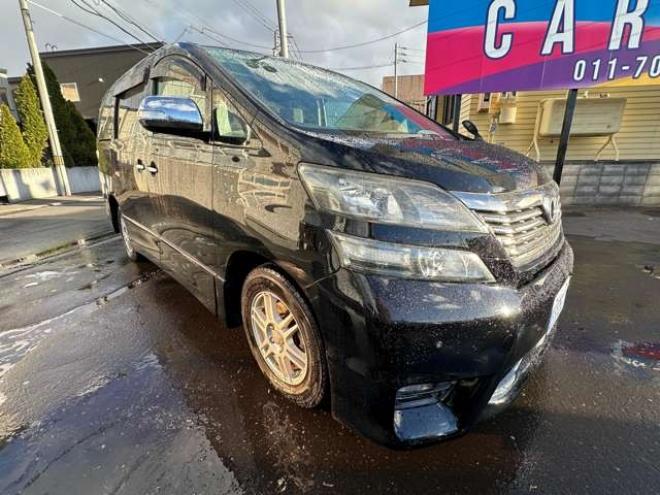 ヴェルファイア2.4 Z プラチナセレクションII タイプゴールド 4WD　両側パワースライドドア　Bluetooth　ALPINEフリップダウンモニター　イクリプスナビ　パワーバックドア　ETC　社外アルミホイール冬　バックカメラ　横滑り防止装置　コーナセンサー　プッシュスタート 2400