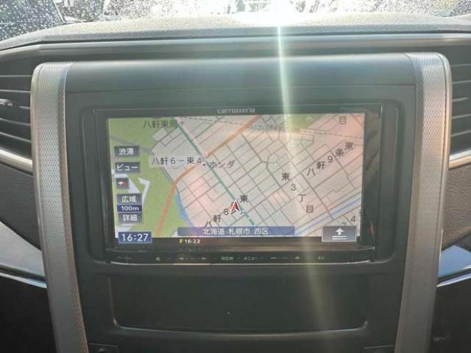 ヴェルファイア2.4 Z 4WD　両側パワースライドドア　寒冷地仕様　社外ナビ　ワンセグTV ETC　横滑り防止装置　コーナーセンサー　プッシュスタート　パワーバックドア　純正18インチアルミホイール夏　社外アルミホイール冬　バックカメラ 2400