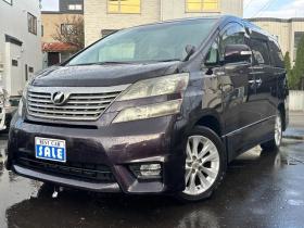 ヴェルファイア　2.4 Z 4WD　片側パワースライドドア　寒冷地仕様　地デジ　Bluetooth　プッシュスタート　ETC　純正アルイホイール　社外アルミホイール冬　バックモニター　横滑り防止装置　コーナセンサー　インテリキー 2400