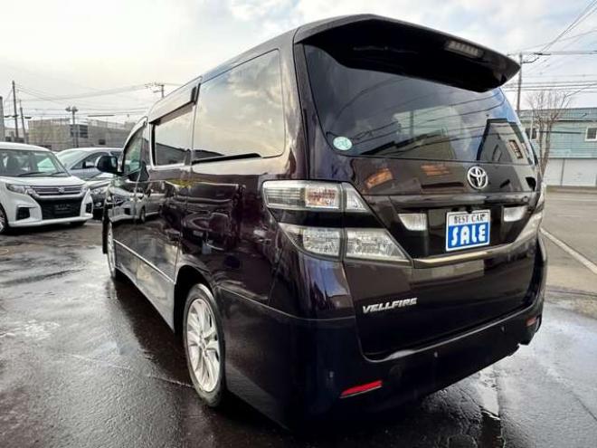 ヴェルファイア2.4 Z 4WD　片側パワースライドドア　寒冷地仕様　地デジ　Bluetooth　プッシュスタート　ETC　純正アルイホイール　社外アルミホイール冬　バックモニター　横滑り防止装置　コーナセンサー　インテリキー 2400