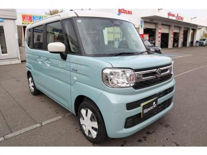 スペーシアハイブリッド X 4WD　純正ナビ　LEDヘッドライト　デュアルセンサーブレーキサポート　横滑り防止装置　両側電動スライドドア 660