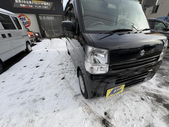 エブリィEVERY VAN 4WD JION TURBO一家に一台軽パコ　TURBO 寒冷地仕様　2検付　リアヒーター　Bluetoothフルセグナビ　キーレス　リビルトエンジン交換済　エンジンオイル交換　オイルエレメント交換　atf交換　スタットレス付 4WD 660 ５Dr