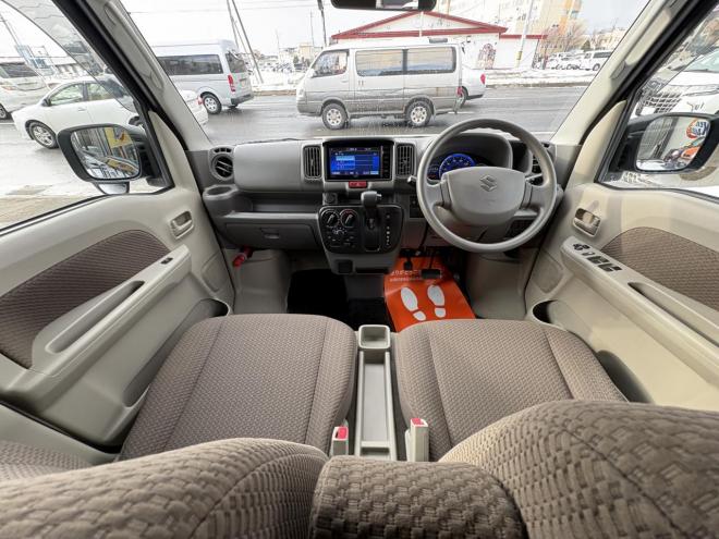 エブリィEVERY VAN 4WD JION TURBO一家に一台軽パコ　TURBO 寒冷地仕様　2検付　リアヒーター　Bluetoothフルセグナビ　キーレス　リビルトエンジン交換済　エンジンオイル交換　オイルエレメント交換　atf交換　スタットレス付 4WD 660 ５Dr