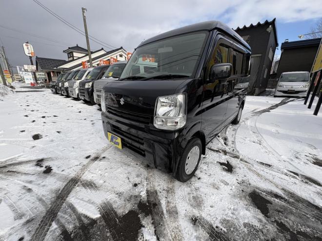 エブリィEVERY VAN 4WD JION TURBO一家に一台軽パコ　TURBO 寒冷地仕様　2検付　リアヒーター　Bluetoothフルセグナビ　キーレス　リビルトエンジン交換済　エンジンオイル交換　オイルエレメント交換　atf交換　スタットレス付 4WD 660 ５Dr