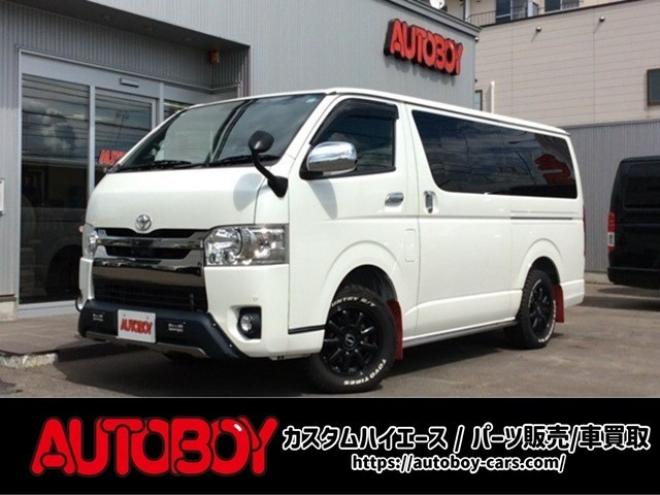 レジアスエース2.8 スーパーGL ダークプライムII ロングボディ ディーゼルターボ 4WD　バン　TRDバンパー&アルパインBIG-X11型　リアヒーター&クーラー　プッシュスタート　スマートキー　　両側スライドドア　ドラレコ　ETC　車線逸脱防止　横滑り防止装置　電動格納ミラー　ベッドキッド 2800