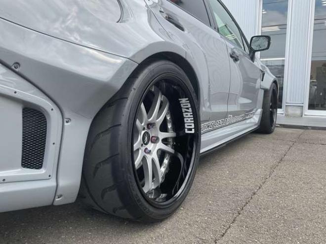 レヴォーグ2.0 STI スポーツ アイサイト 4WD　東京オートサロン2020受賞車　フロント片側60mmワイド　リア片側85mmワイド　ナルドグレー全塗装　BRIDEセミバケットシート　WRX後期Fバンパー　フロント6POTキャリパー　CUSCO製車高調　車幅公認済み 2000