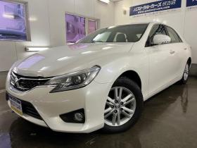 マークX　２５０Ｇ　Ｆｏｕｒ　本州仕入　禁煙車　純正１６インチＡＷ　スタッドレスタイヤ付　イクリプスナビ　地デジ　バックカメラ　純正ＨＩＤヘッドライト　エコ＆スノー＆スポーツモード　横滑り防止装置　ＰＵＳＨスタート　スマートキー 4WD 2500 4Dr