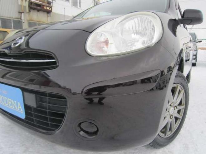 マーチ1.2 12X FOUR 4WD　切替式4WD プッシュスタート スマートキー エンジンスターター リア5面フイルム張り ルーフアンテナ 社外アルミ タイミングチェーン車 過去整備記録簿 1200