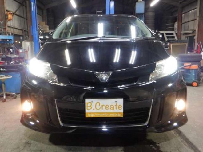 エスティマ2.4 アエラス 4WD　ナビ・TV・B/T・Bカメラ・両側パワスラ　ETC　クルコン　エンスタ　フリップダウンモニター　ワイパーデアイサー　HID　フォグランプ 2400